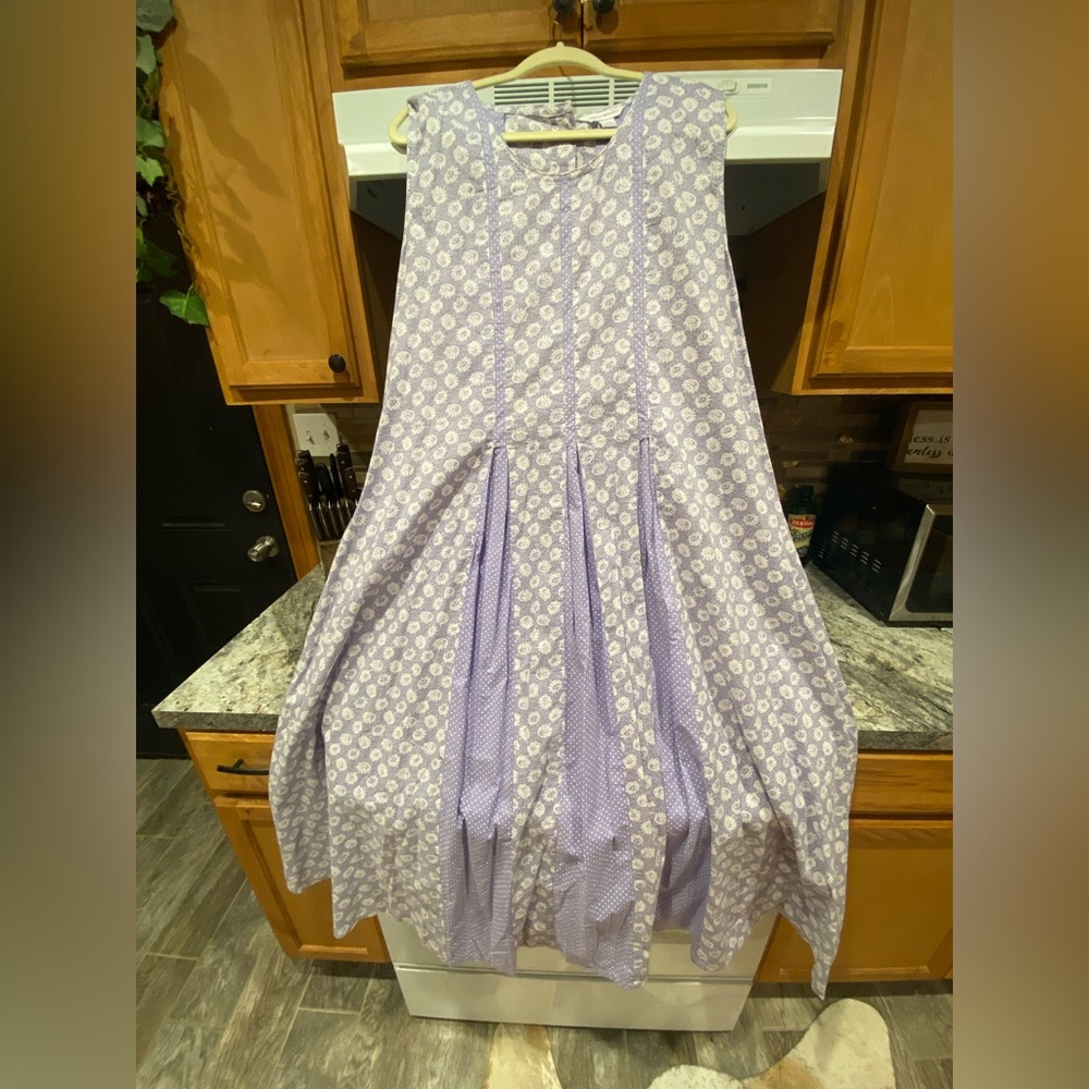 COPY - April Cornell Purple Floral Sleeveless Dress